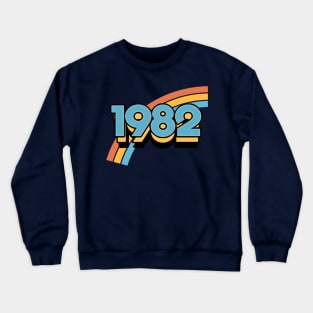 1982 ∆∆∆ Retro Birthday Design Crewneck Sweatshirt